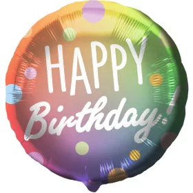 Szülinapi lufi 18" 45cm Happy Birthday