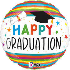 Ballagási fólia lufi 18" 45cm Happy Graduation