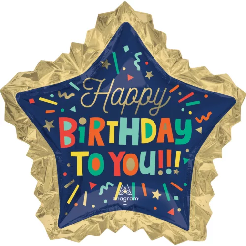 Szülinapi óriás lufi 28" 71cm Happy Birthday
