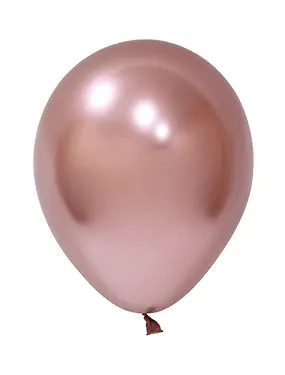 BALONEVI Latex lufi, 12" 30cm, 50db/cs, Krom Rose Gold, Króm Rosegold, Rózsaarany