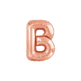 Betű lufi 34" 86cm óriás Rosegold betű, B betű, 