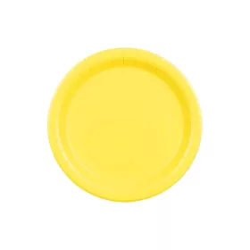 Papírtányér 18cm 6db Sárga