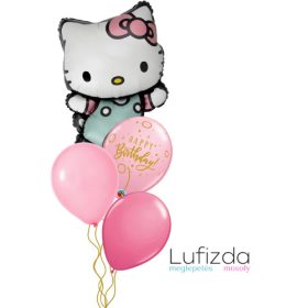   Héliumos luficsokor szülinapra, Hello Kitty - INGYENES GLS szállítással