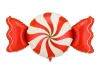 Óriás candy, cukorka lufi 58" 148cm Lollipop, Piros