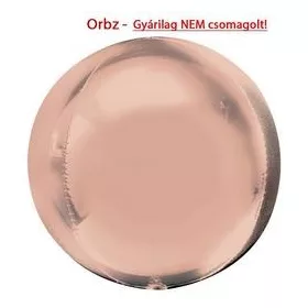 Egyszínű gömb lufi 24" 60cm Rosegold Orbz XL