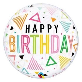 Szülinapi Bubbles lufi 22" 56cm   Happy Birthday