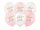 Mintás latex lufi 11" 28cm 6db Welcome Baby, Pink Mix