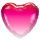 Egyszínű szív fólia lufi 18" 45cm szív 