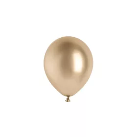   Latex lufi 5" (13cm-es) chrome, Glossy színek -  50db/csomag, Champagne Gold, Arany