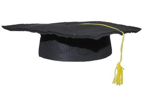Ballagási kalap, diplomaosztó, puha