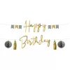Happy Birthday füzér dekoráció, Elegáns