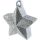Léggömbsúly, nehezék 170g csillag forma, ezüst glitter színben, 114550-18