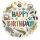 Szülinapi fólia lufi 18" 45cm Happy Birthday, 41658, héliummal töltve