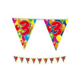 Zászlófüzér 3-as számmal, 10m, 04533