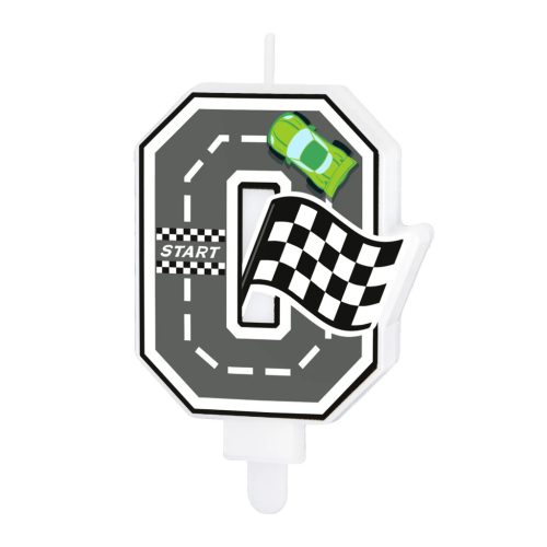 Számgyertya Autós 7cm 0