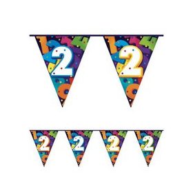 Zászlófüzér 2-es számmal, 10m, 405802