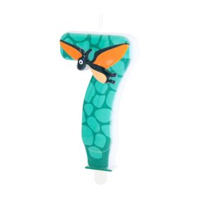Számgyertya dino 8cm 7-es