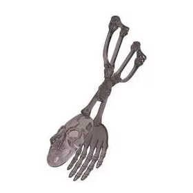 Halloween salátás kanál, csontváz, 24377