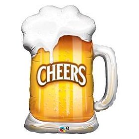 Óriás lufi 35" 89cm  sörös korsó, cheers, 23488