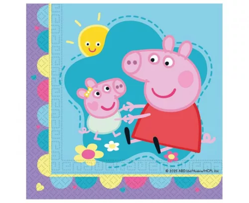 Szalvéta 33x33cm 20db Peppa malac