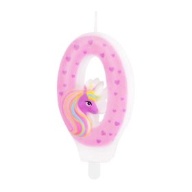 Számgyertya Unikornis 8cm 0