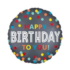 Szülinapi lufi 18" 45cm Happy Birthday