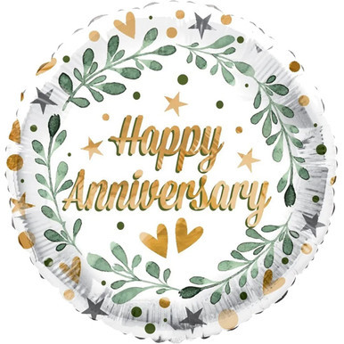 Fólia lufi 14" 35cm Happy Anniversary