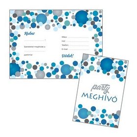 Party meghívó, 8db, 28525