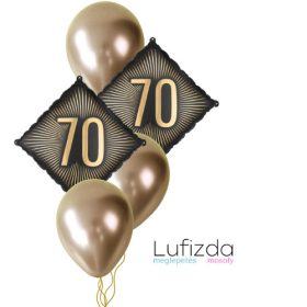   Héliumos luficsokor szülinapra - 80-as - INGYENES GLS szállítással