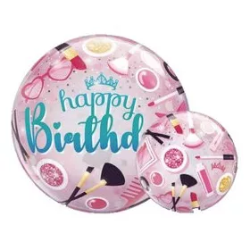 Szülinapi Bubbles lufi 22" 56cm Happy Birthday