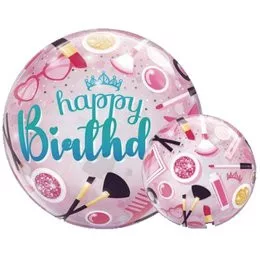 Szülinapi Bubbles lufi 22" 56cm Happy Birthday