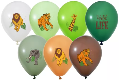 BALONEVI lufi, 12" 30cm, 50db/cs, Vadállatok