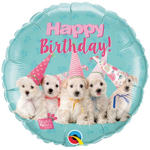Szülinapi fólia lufi 18" 45cm Happy Birthday