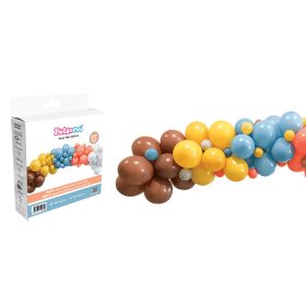 BALONEVI DIY girland, Retro színek