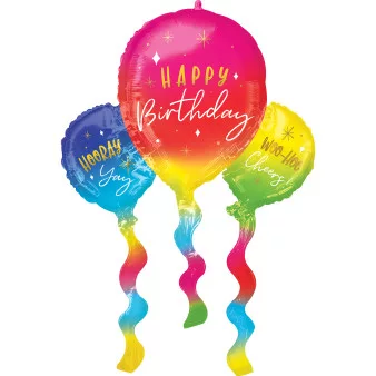 Szülinapi lufi 36" 90cm óriás Happy Birthday lufi