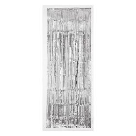 Ezüst parti ajtódekoráció 91x240cm, 2420018