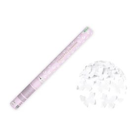 Konfetti ágyú, 60cm-es, fehér lepkéket kilövő