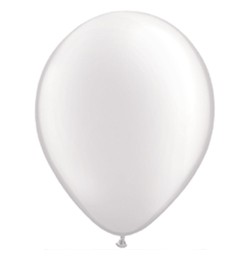 Lufi Qualatex 5" (13cm-es) gyöngyház (pearl) színek -  100db/csomag - gyöngyház fehér, pearl white 43597