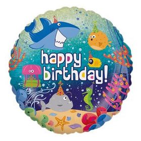 Szülinapi lufi 18" 45cm Happy Birthday