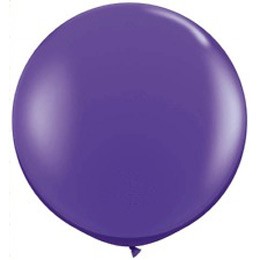 3 feet 91cm óriás latex léggömb fashion lila lufi, fashion purple violet