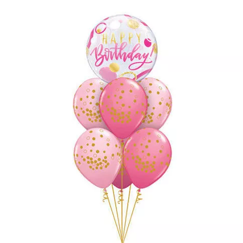 Héliumos luficsokor szülinapra, Happy Birthday - INGYENES GLS szállítással