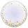 Deco Bubble lufi 24" 61cm krisztálytiszta, átlátszó, Arany konfetti mintával