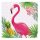Szalvéta 33x33cm flamingo 16db