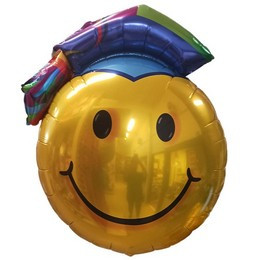 Ballagási óriás fólia lufi 26" 66cm Smile