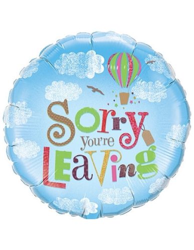 Fólia lufi 18" 45cm Sorry You're Leaving
