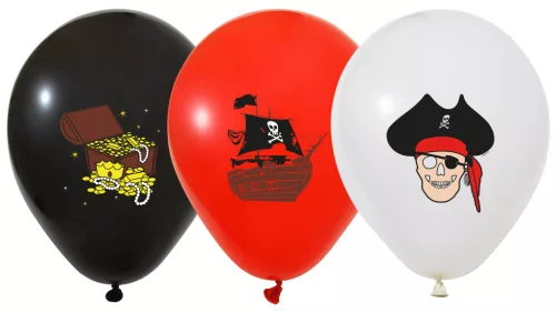 BALONEVI lufi, 12" 30cm, 8db/cs, Kalóz
