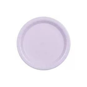 Papírtányér 18cm 6db világoslila, levendula