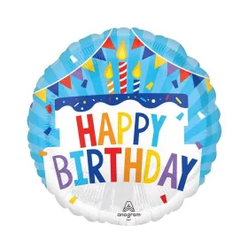 Szülinapi lufi 18" 45cm Happy Birthday