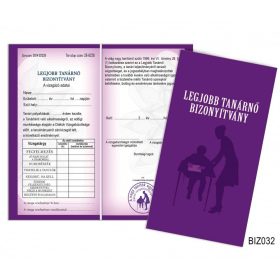 Bizonyítvány, Legjobb tanárnő