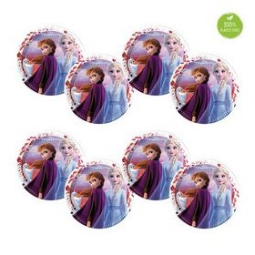 Papírtányér 23cm 8db Frozen, Jégvarázs